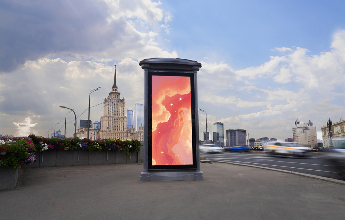 Pillars in Moscow, Russia