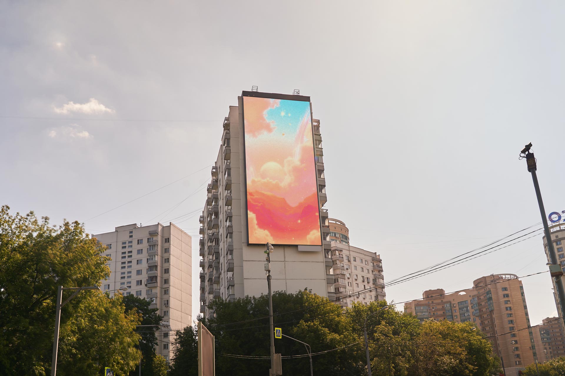 Digital Screen on 134, Leningradskoye Hwy. (Media Facade) 1