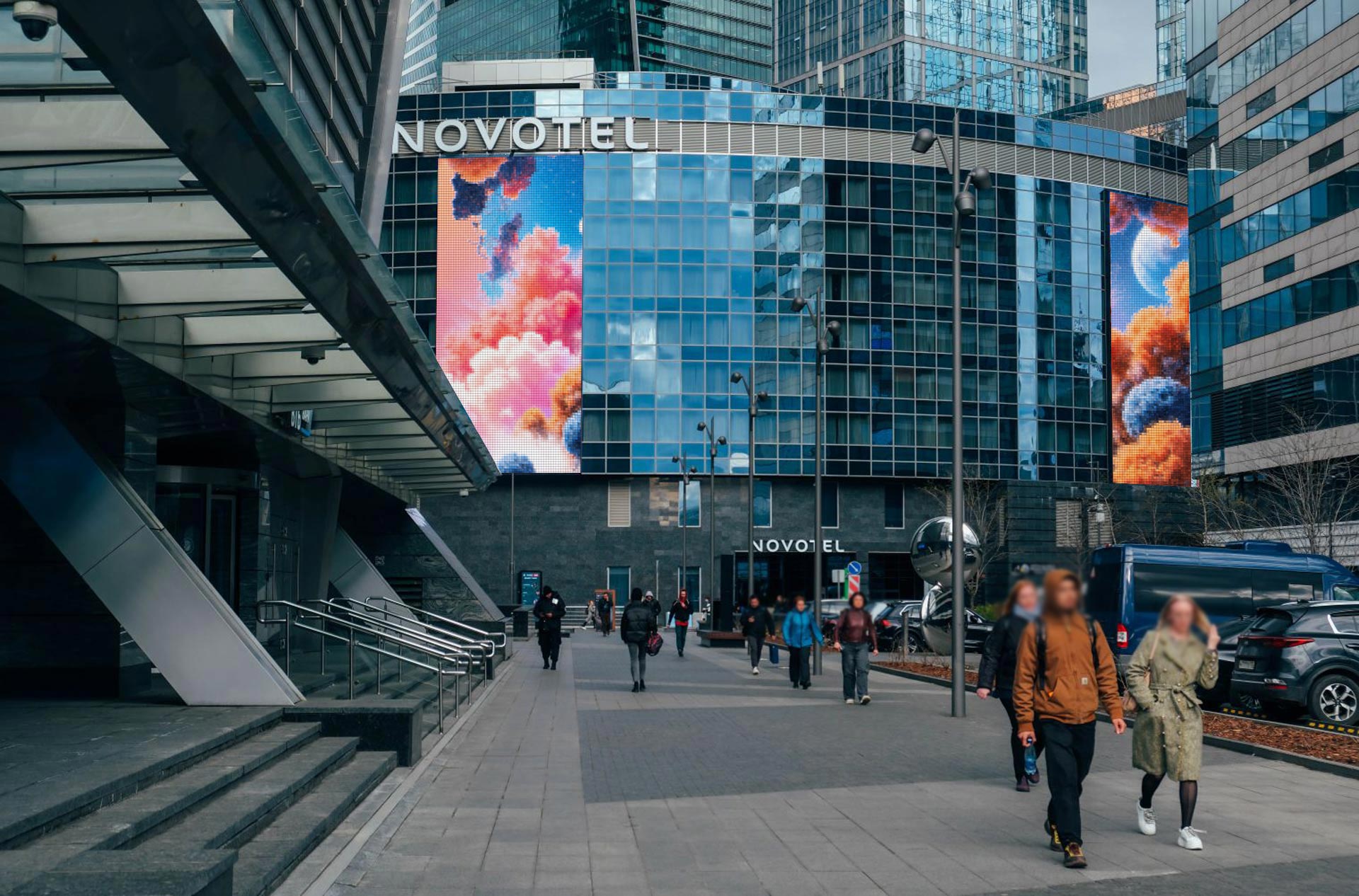 Digital Screen at Novotel Moscow City 1