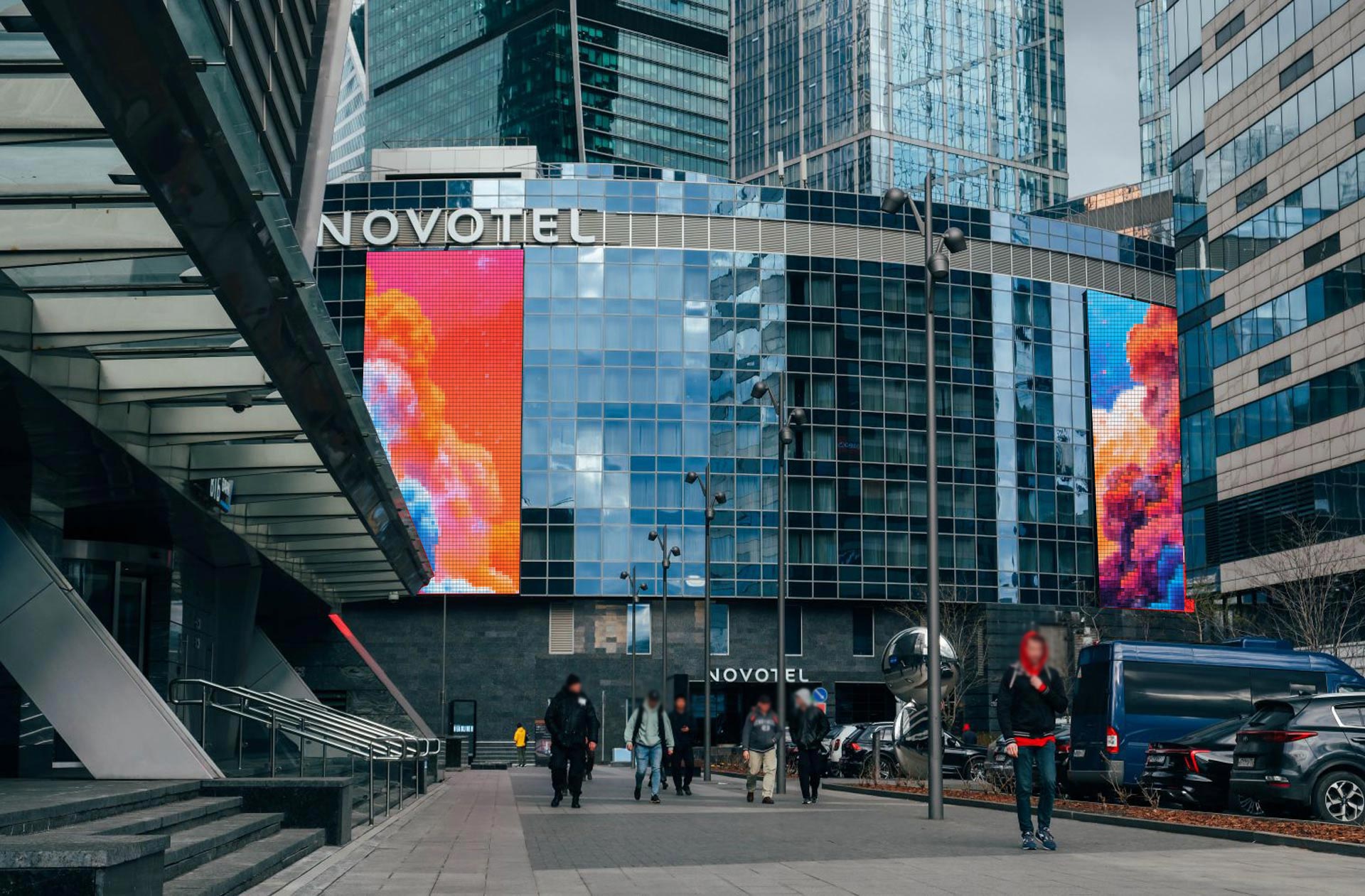 Digital Screen at Novotel Moscow City 2