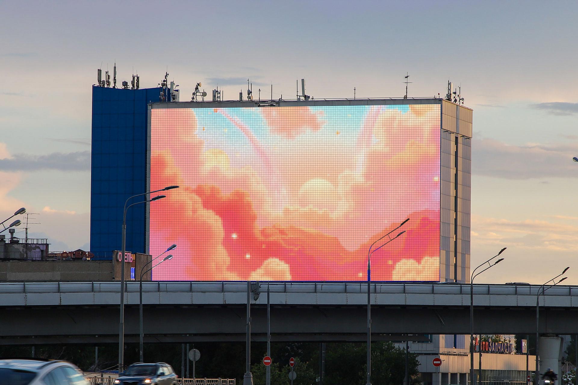 Digital Screen on Mozhayskoye Hwy. × MKAD (165 km) 2