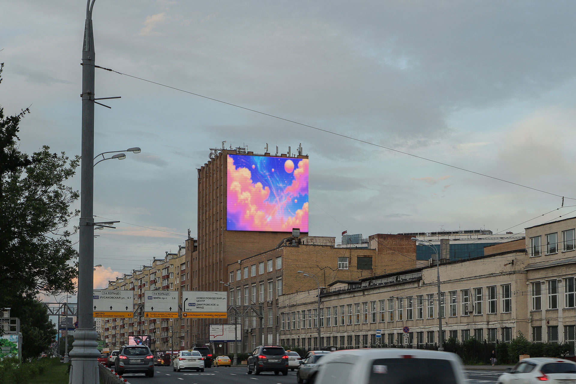Digital Screen on 34 Raskovoy St., bldg. 14 (Third Ring Rd.) 3