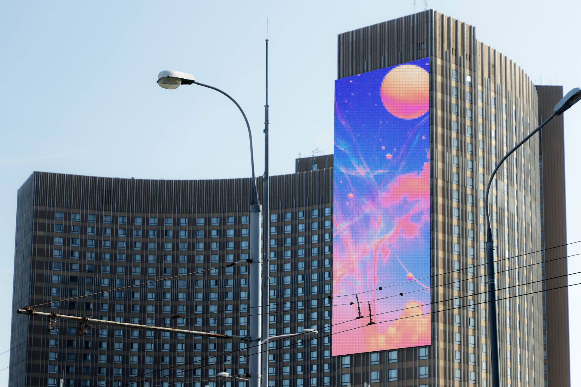 Media Facade at Cosmos Hotel, Moscow 4