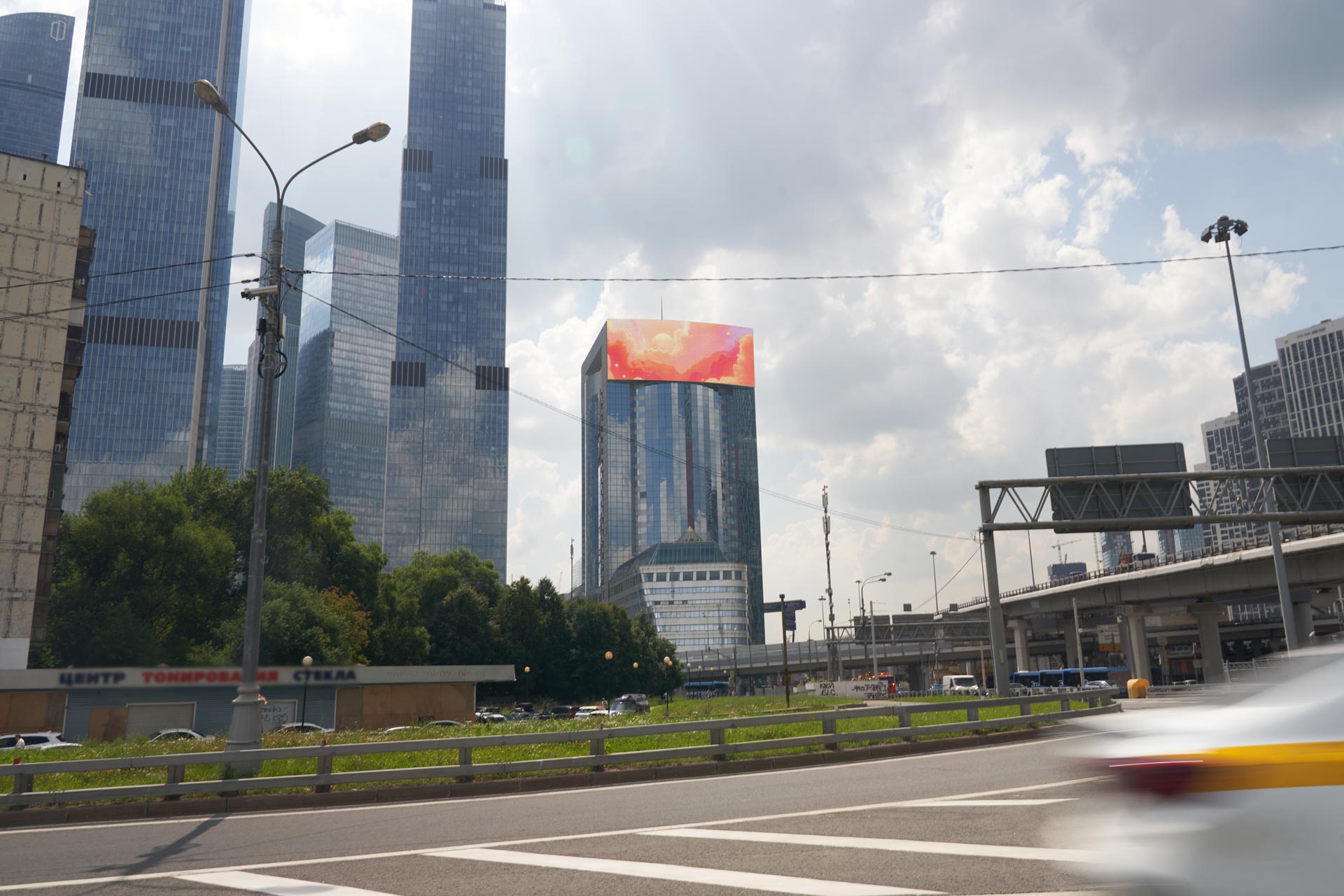 Digital Billboard at North Tower, Moscow City 1